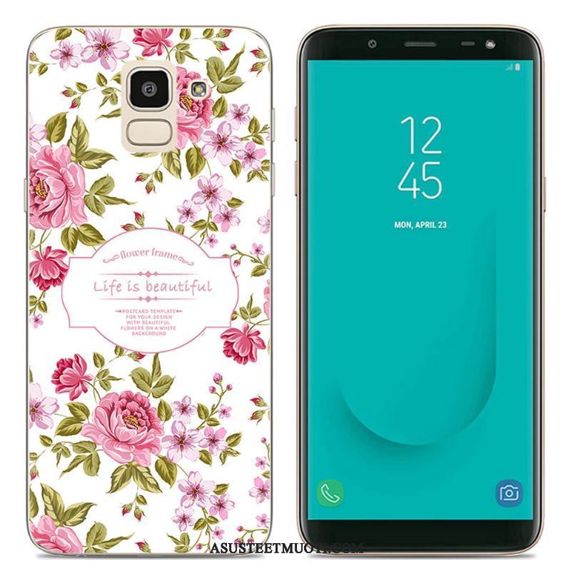 Samsung Galaxy J6 Kuori Kuoret Kotelo Monivärinen Läpinäkyvä Tähti