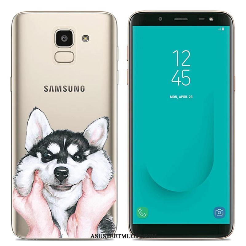 Samsung Galaxy J6 Kuori Kuoret Kotelo Monivärinen Läpinäkyvä Tähti
