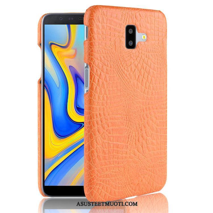 Samsung Galaxy J6+ Kuori Kuoret Kova Suojaus Kukkakuvio Krokotiili Vuosikerta