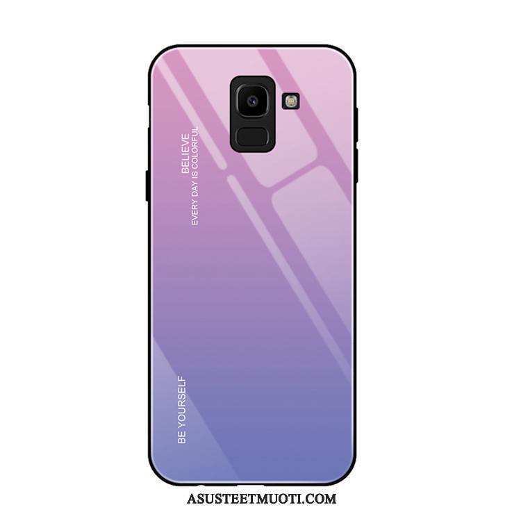 Samsung Galaxy J6+ Kuori Kuoret Violetti Murtumaton Kaltevuus Tähti