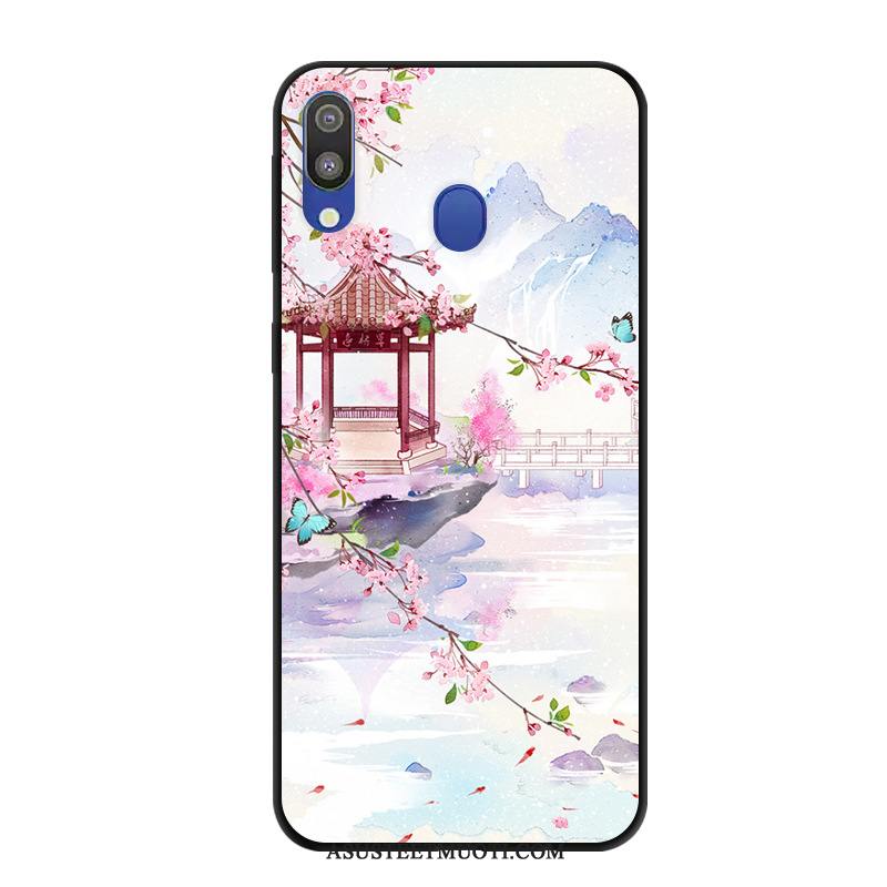 Samsung Galaxy M20 Kuoret Kuori Tähti Suojaus Puhelimen Pesty Suede