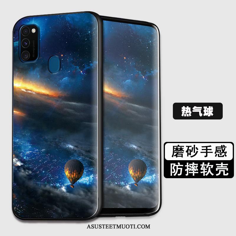 Samsung Galaxy M30s Kuoret All Inclusive Suojaus Luova Musta Kotelo