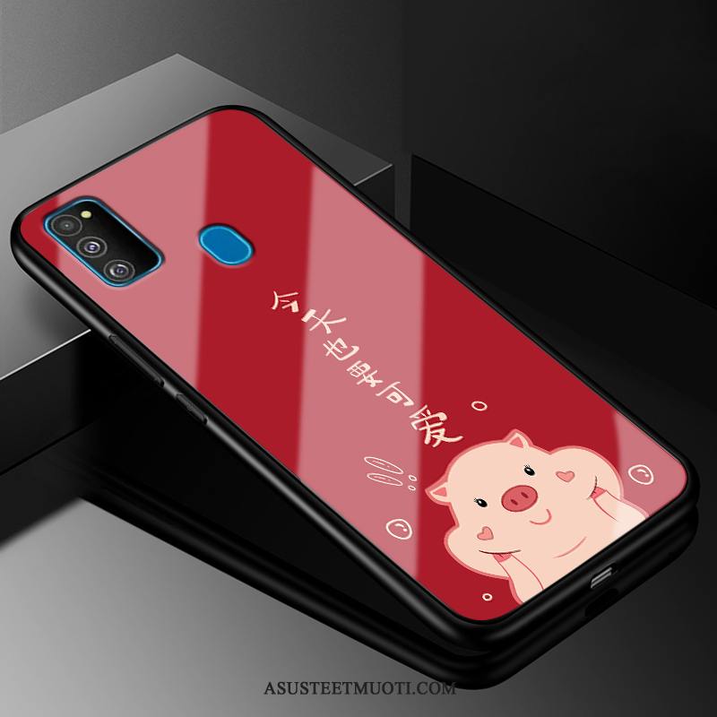 Samsung Galaxy M30s Kuoret Kotelo Punainen Tähti Murtumaton Kuori