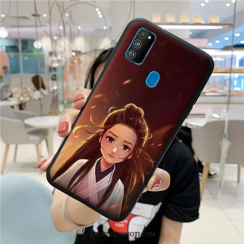 Samsung Galaxy M30s Kuori Kuoret Murtumaton Suojaus Musta Trendi