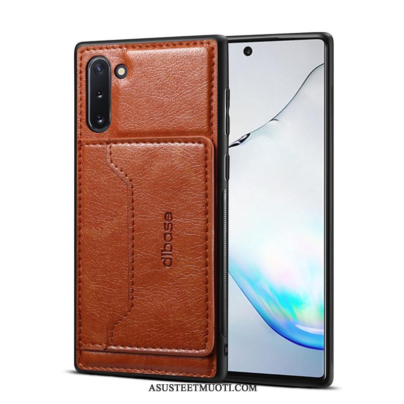 Samsung Galaxy Note 10 Kuoret Kotelo Kortti Tähti Murtumaton Nahka