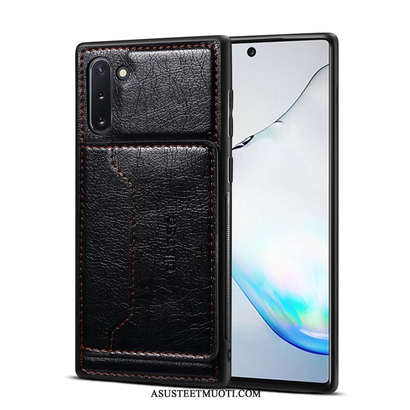 Samsung Galaxy Note 10 Kuoret Kotelo Kortti Tähti Murtumaton Nahka