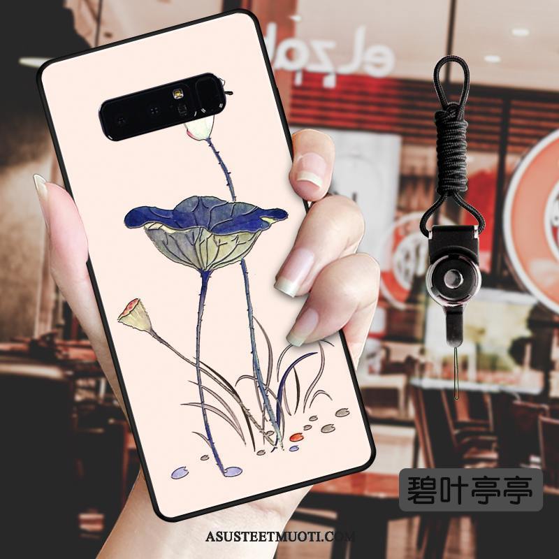 Samsung Galaxy Note 8 Kuoret Kukka Tähti Tuuli Kohokuviointi Kuori