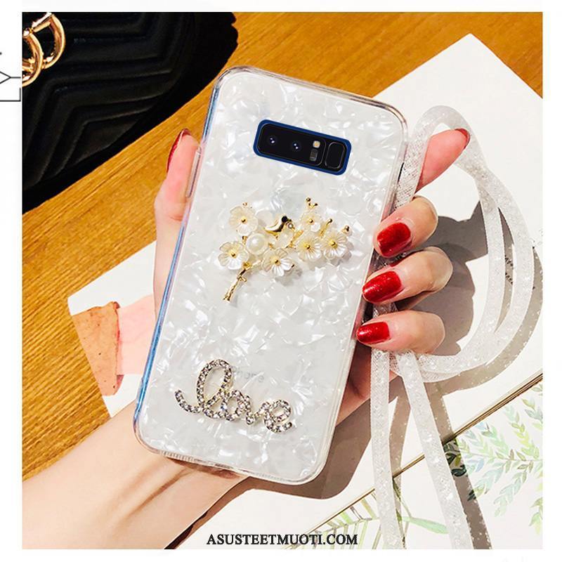 Samsung Galaxy Note 8 Kuoret Sarjakuva Kotelo Pehmeä Neste Rhinestone Inlay Kuori