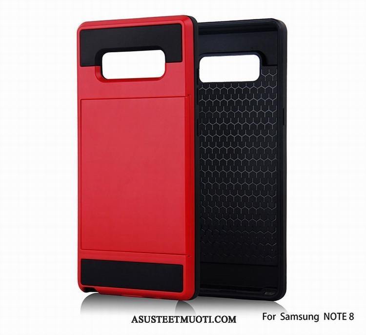 Samsung Galaxy Note 8 Kuori Kuoret Kortti Salkku Kotelo Tähti