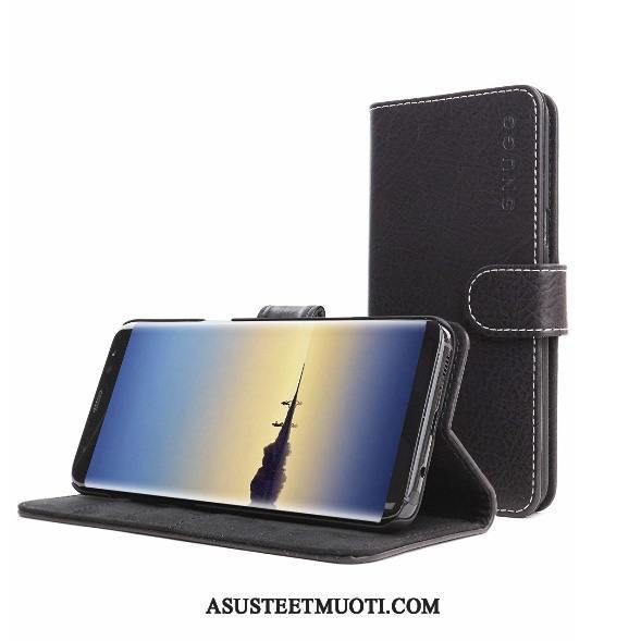 Samsung Galaxy Note 8 Kuori Kuoret Nahkakotelo Salkku Tähti Puhelimen