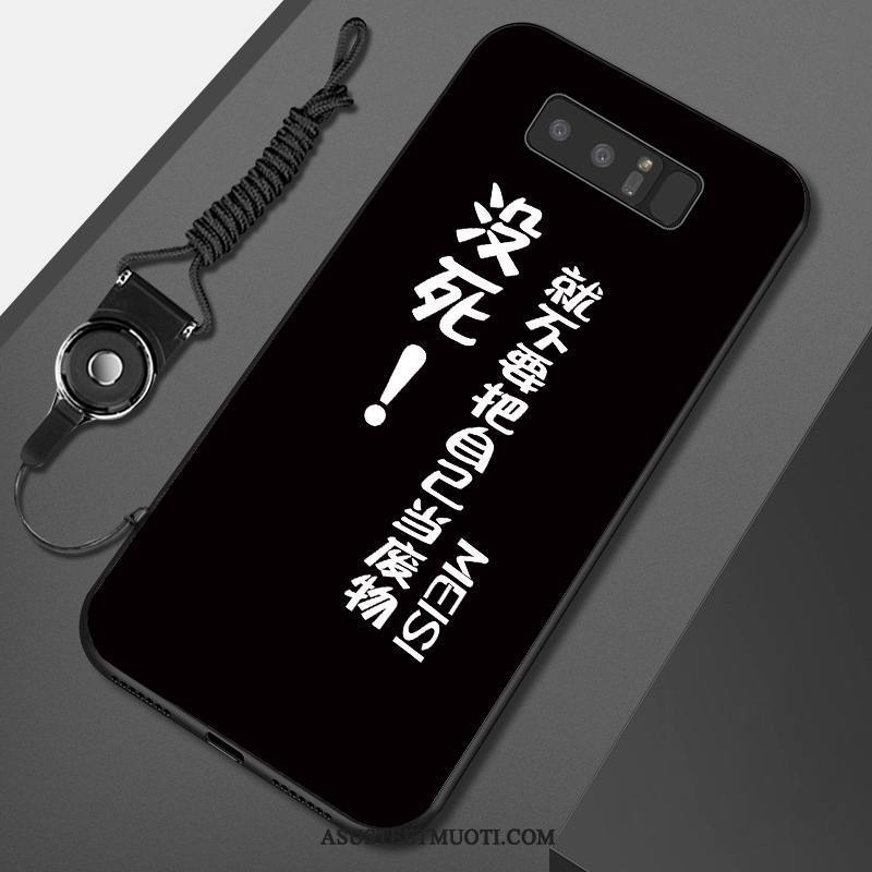 Samsung Galaxy Note 8 Kuori Kuoret Pehmeä Neste Puhelimen Musta Maalaus