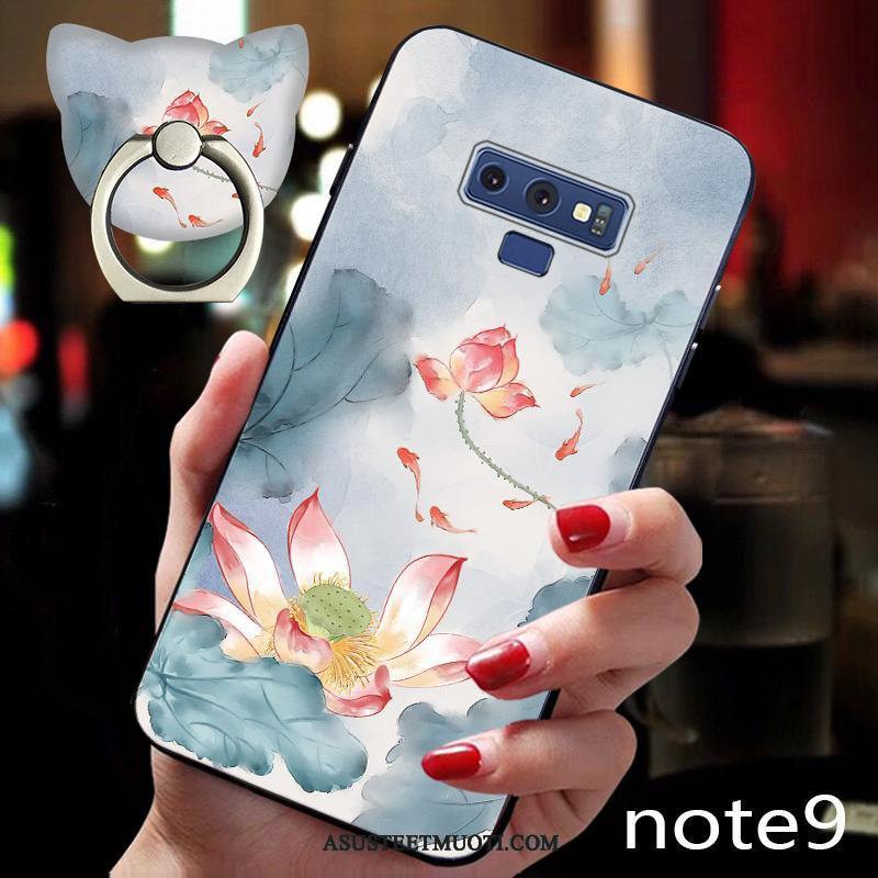 Samsung Galaxy Note 9 Kuoret Pehmeä Neste Silikoni Persoonallisuus Kiinalainen Tyyli Vihreä