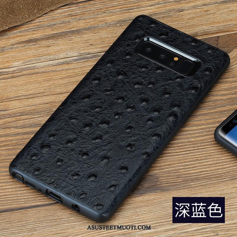 Samsung Galaxy Note 9 Kuoret Silikoni Tila Trendi Nahkakotelo Musta