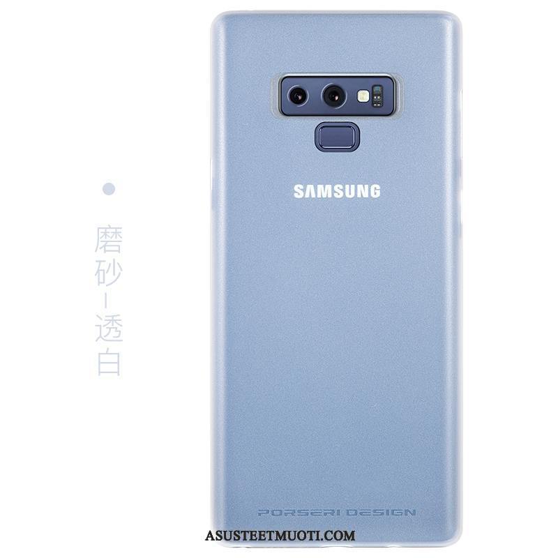 Samsung Galaxy Note 9 Kuoret Sininen Pehmeä Neste Murtumaton Ohut Kukkakuvio