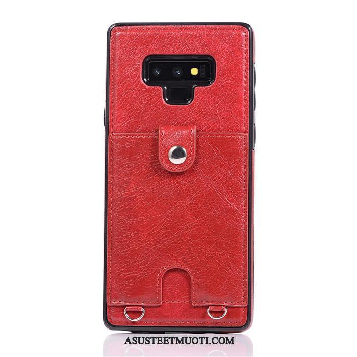 Samsung Galaxy Note 9 Kuori Kuoret Kortti Murtumaton Pinkki Kotelo Kulta