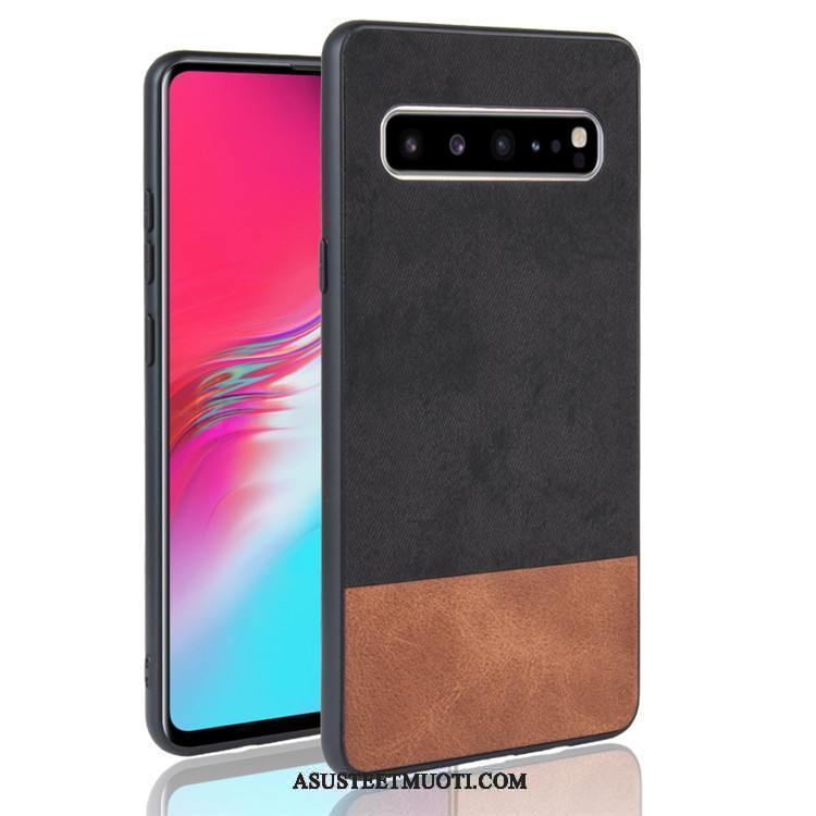 Samsung Galaxy S10 5g Kuoret Cowboy Suojaus Tähti Kotelo Musta