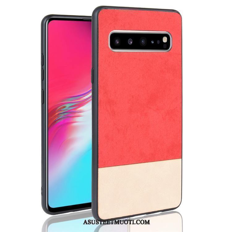 Samsung Galaxy S10 5g Kuoret Cowboy Suojaus Tähti Kotelo Musta