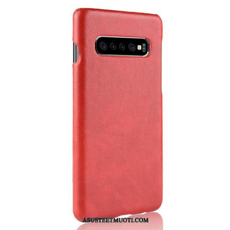 Samsung Galaxy S10 5g Kuoret Kuori Nahka Puhelimen Kotelo Litsi