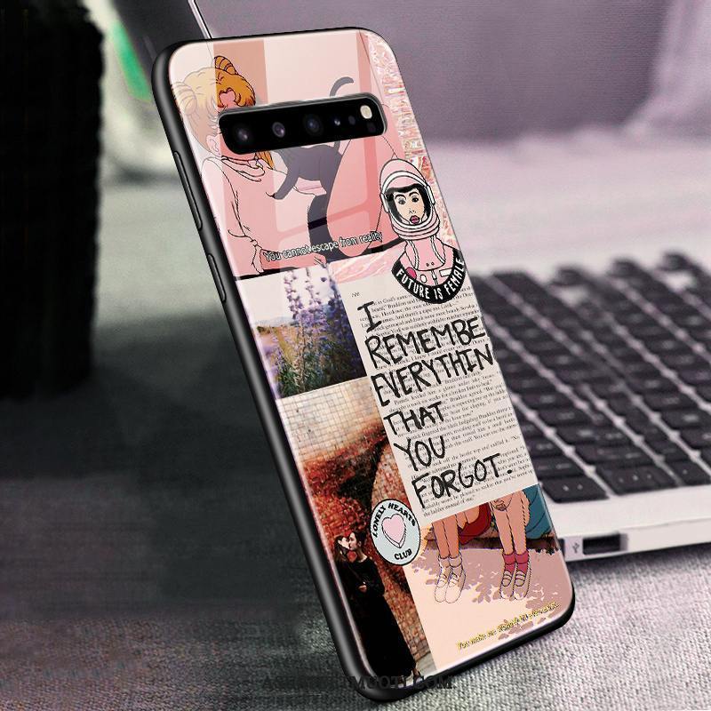 Samsung Galaxy S10 5g Kuoret Vihreä Tähti Lasi Puhelimen Kuori