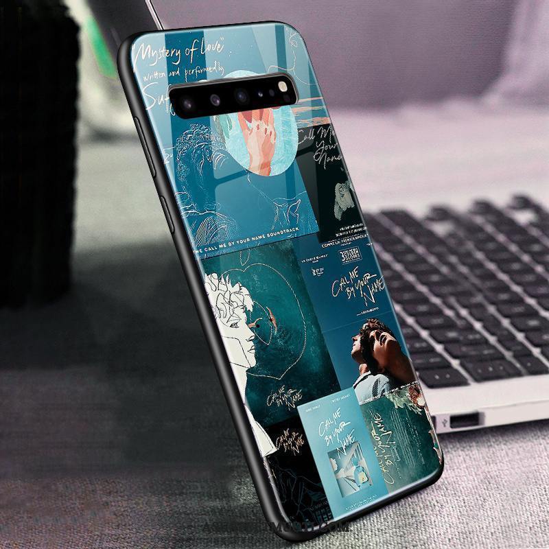 Samsung Galaxy S10 5g Kuoret Vihreä Tähti Lasi Puhelimen Kuori