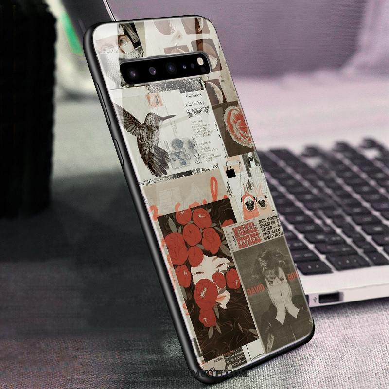 Samsung Galaxy S10 5g Kuoret Vihreä Tähti Lasi Puhelimen Kuori