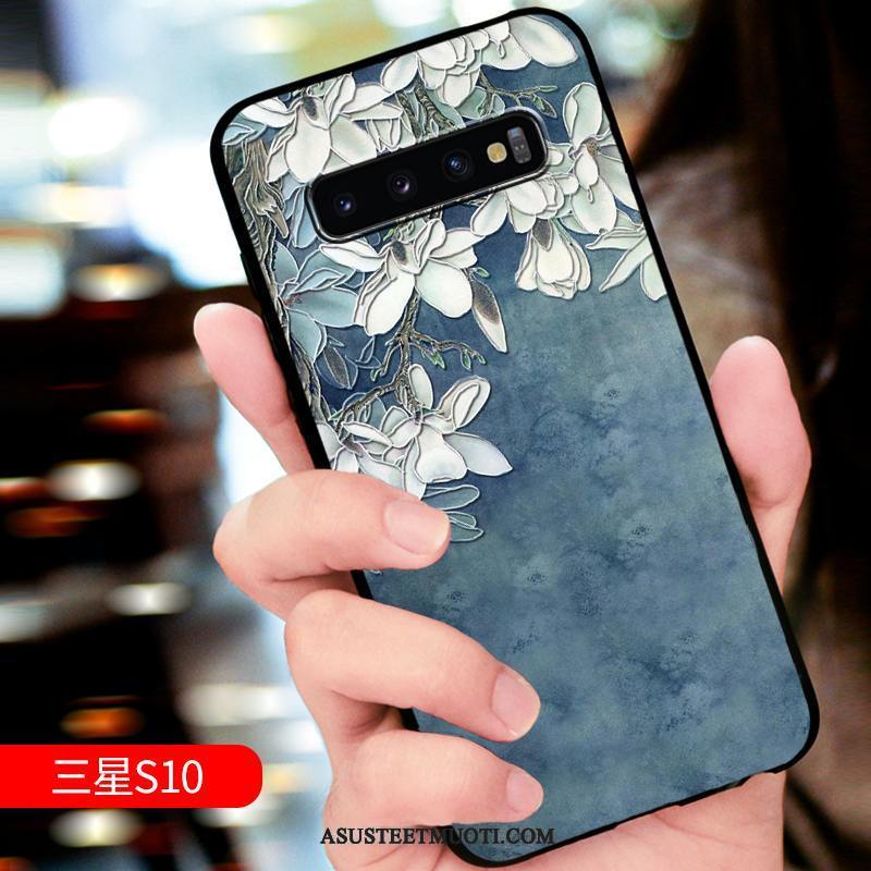 Samsung Galaxy S10 Kuoret All Inclusive Puhelimen Ylellisyys Tide-brändi Sininen