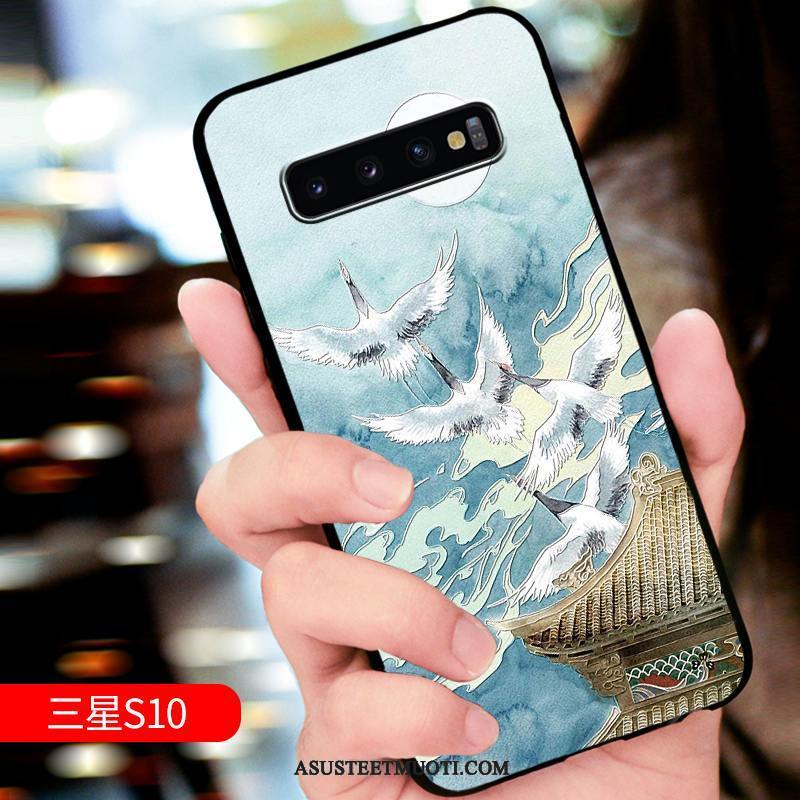 Samsung Galaxy S10 Kuoret All Inclusive Puhelimen Ylellisyys Tide-brändi Sininen