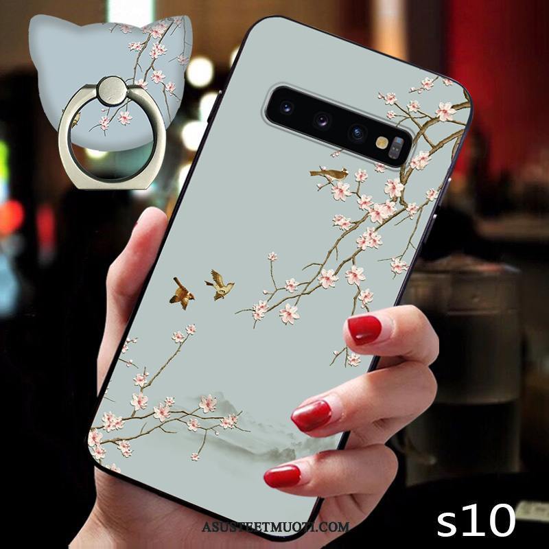 Samsung Galaxy S10 Kuoret Kiinalainen Tyyli Silikoni Puhelimen Pehmeä Neste All Inclusive