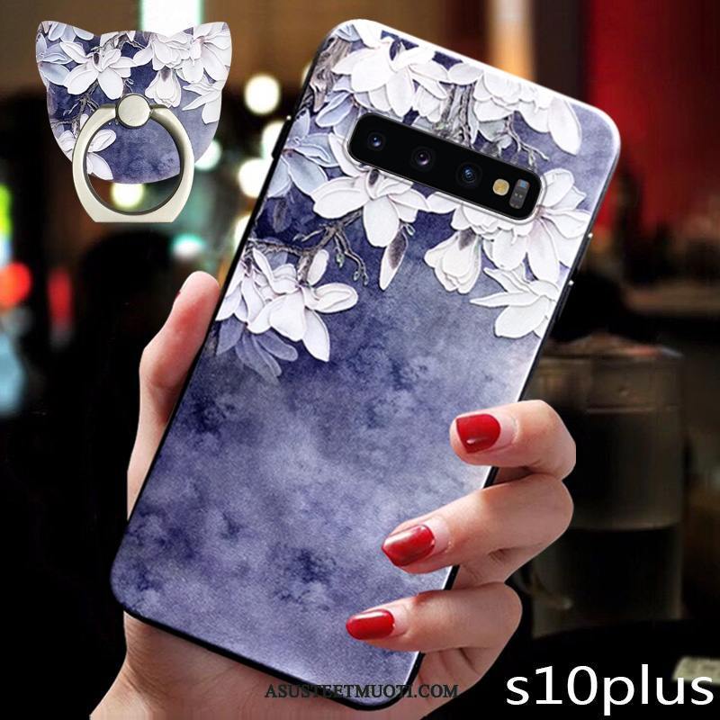 Samsung Galaxy S10+ Kuoret Luova Murtumaton Pesty Suede Ylellisyys Uusi