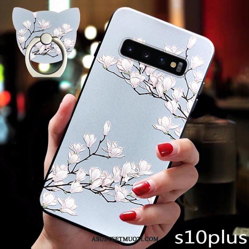 Samsung Galaxy S10+ Kuoret Luova Murtumaton Pesty Suede Ylellisyys Uusi