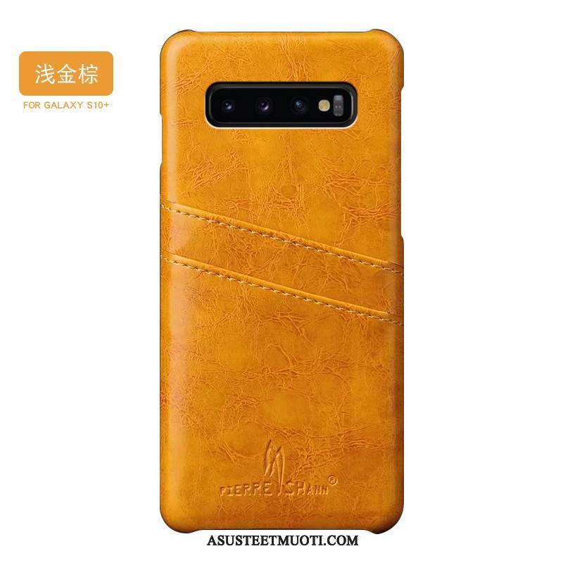 Samsung Galaxy S10+ Kuoret Musta Ylellisyys Tuuli Luova Suojaus