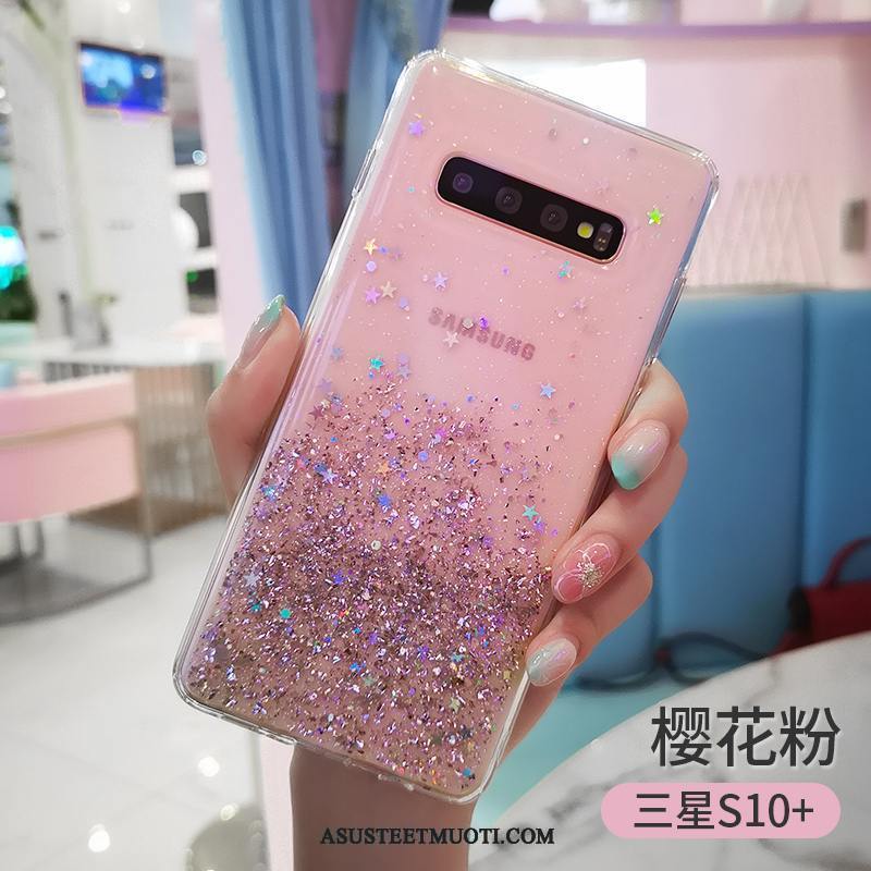 Samsung Galaxy S10+ Kuoret Net Red Silikoni Ylellisyys Kotelo Kuori