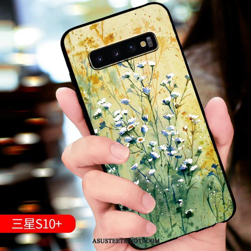 Samsung Galaxy S10+ Kuoret Puhelimen Murtumaton Uusi Tähti Keltainen