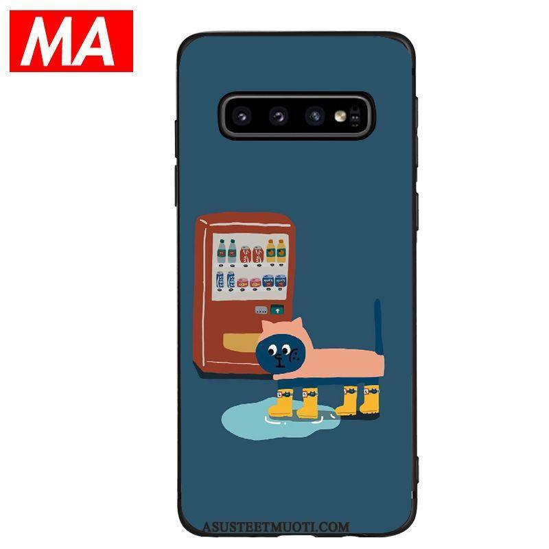 Samsung Galaxy S10+ Kuoret Silikoni Yhdistä Kuori Tuuli Koira