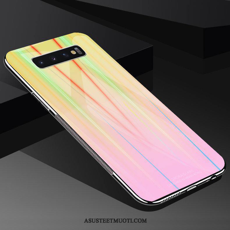 Samsung Galaxy S10 Kuoret Violetti Puhelimen Kuori Lasi Luova