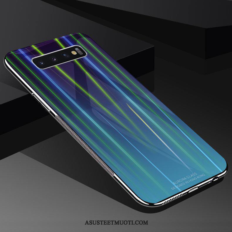 Samsung Galaxy S10 Kuoret Violetti Puhelimen Kuori Lasi Luova