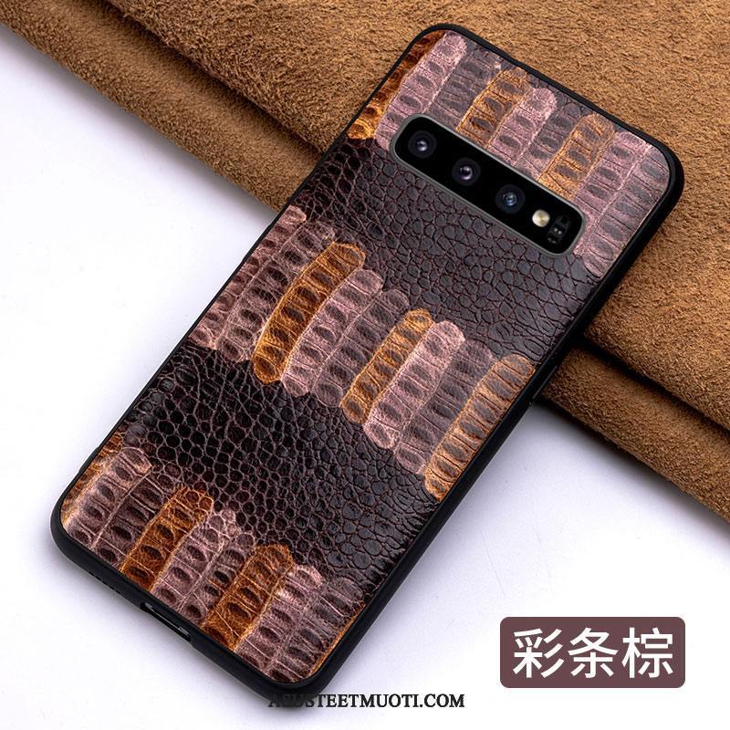 Samsung Galaxy S10 Kuori Kuoret Puhelimen Murtumaton Ylellisyys Yksinkertainen Luova