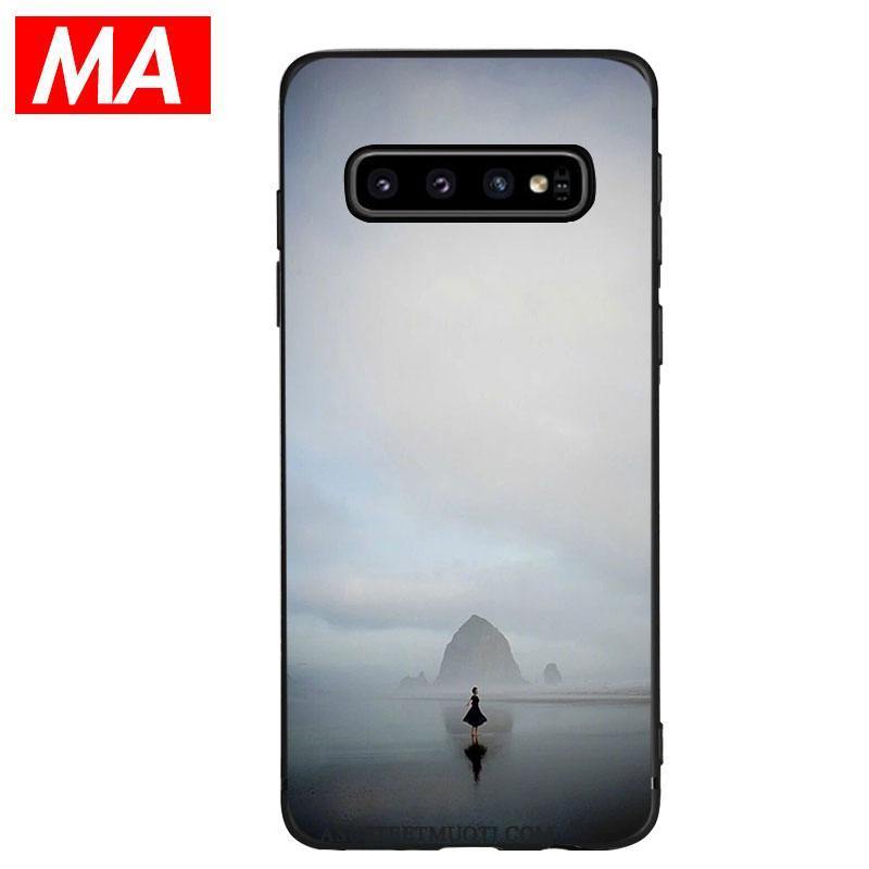 Samsung Galaxy S10+ Kuori Kuoret Puhelimen Pehmeä Neste Harmaa Tähti