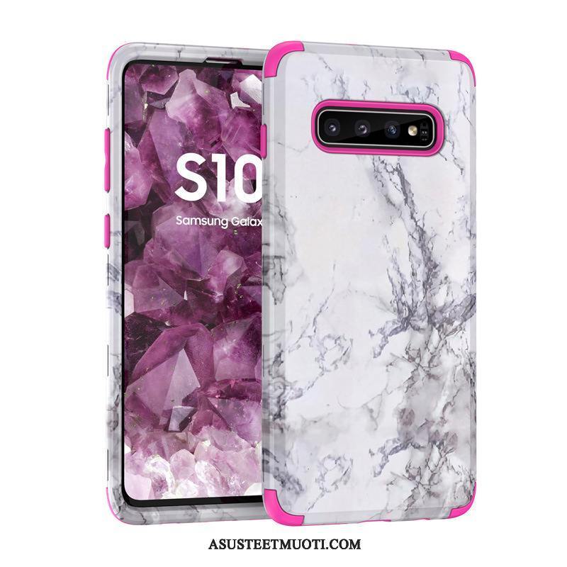 Samsung Galaxy S10 Kuori Kuoret Suojaus Murtumaton Kotelo Sininen