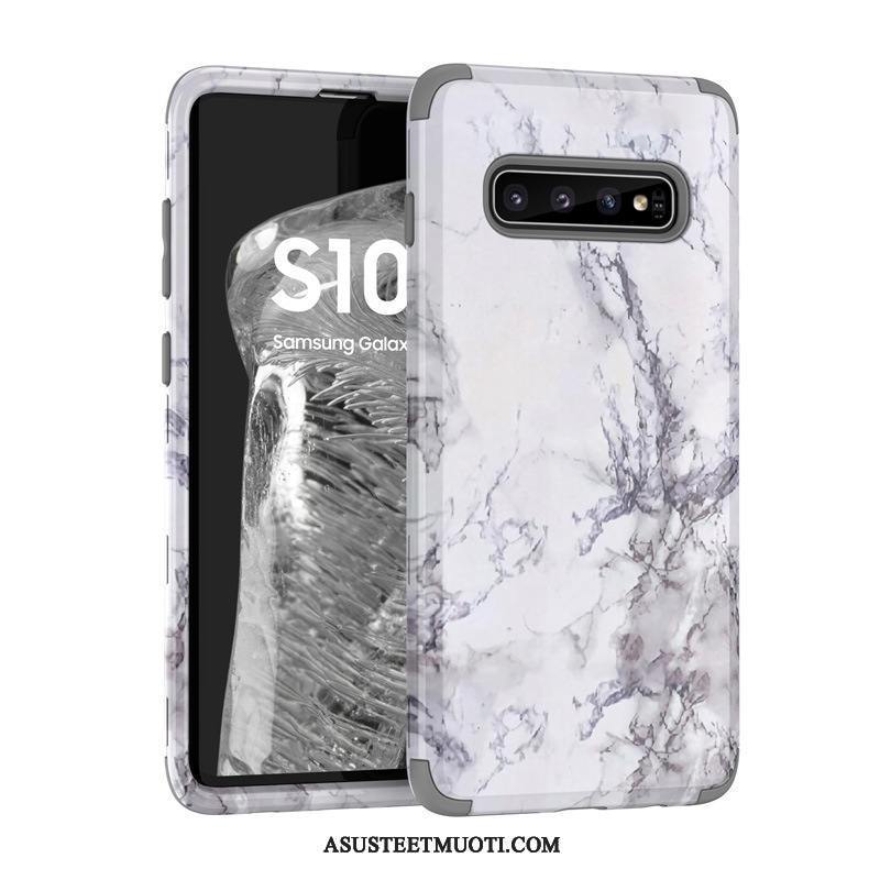 Samsung Galaxy S10 Kuori Kuoret Suojaus Murtumaton Kotelo Sininen