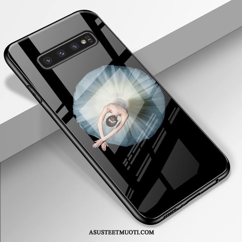 Samsung Galaxy S10 Kuori Kuoret Tähti Persoonallisuus Kotelo Vihreä Silikoni