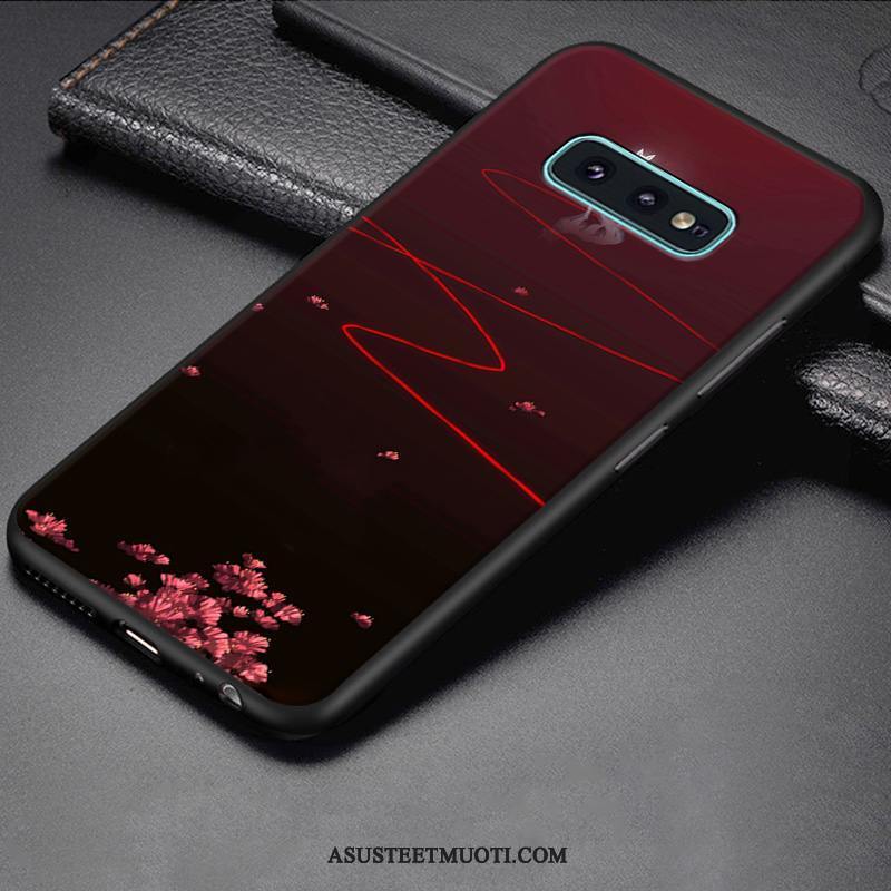 Samsung Galaxy S10e Kuoret All Inclusive Punainen Murtumaton Sarjakuva Silikoni