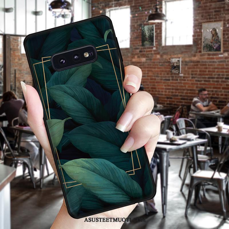 Samsung Galaxy S10e Kuoret Puhelimen Kotelo Suojaus Musta Violetti