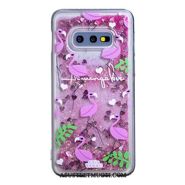 Samsung Galaxy S10e Kuoret Ripustettavat Koristeet Kuori Juoksuhiekka Sarjakuva Jauhe