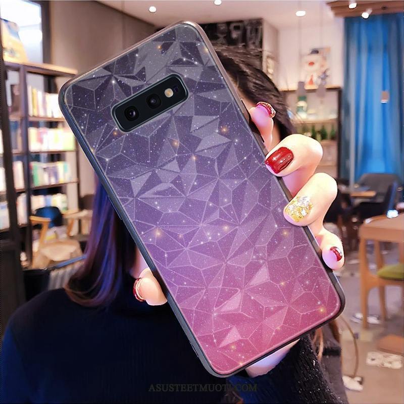 Samsung Galaxy S10e Kuoret Timantti All Inclusive Violetti Kukkakuvio Tähti