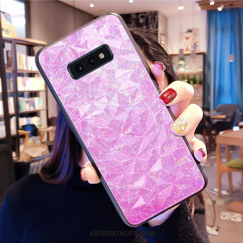 Samsung Galaxy S10e Kuoret Timantti All Inclusive Violetti Kukkakuvio Tähti