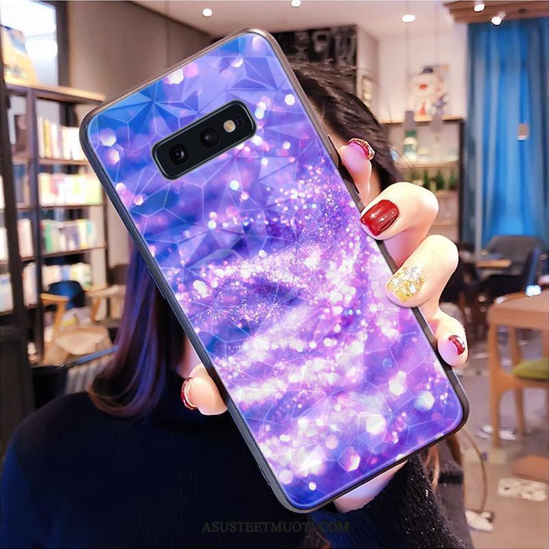 Samsung Galaxy S10e Kuoret Timantti All Inclusive Violetti Kukkakuvio Tähti