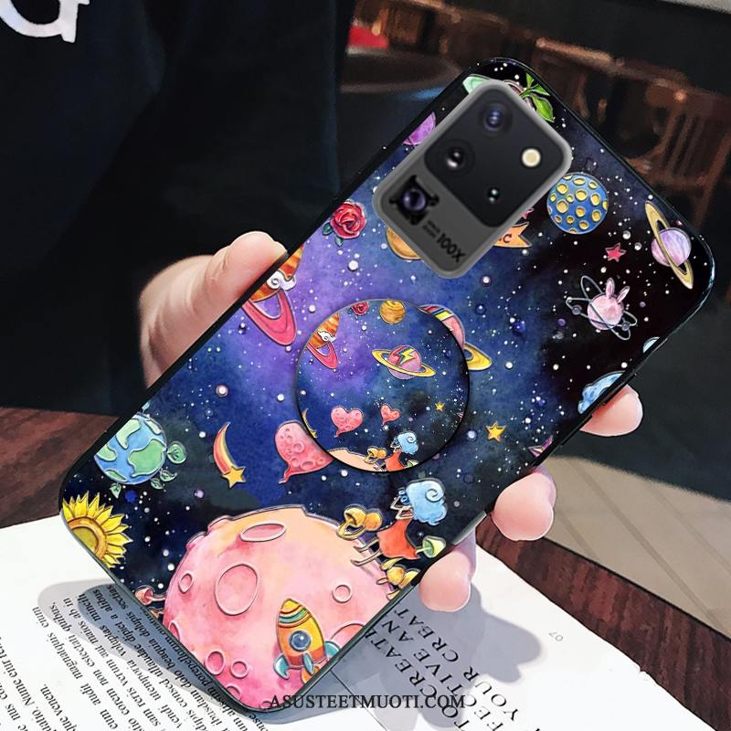 Samsung Galaxy S20 Ultra Kuoret Tähti Kotelo Violetti Murtumaton Etninen