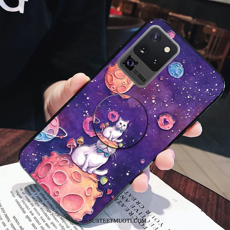 Samsung Galaxy S20 Ultra Kuoret Tähti Kotelo Violetti Murtumaton Etninen