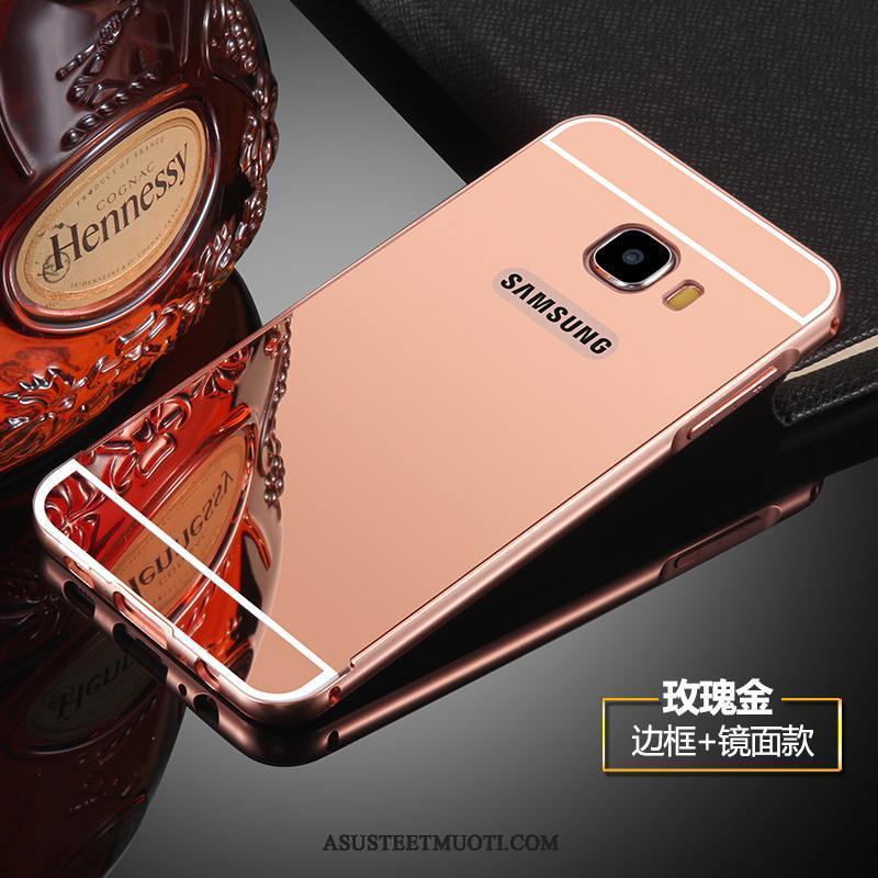 Samsung Galaxy S6 Edge Kuoret Tähti Metalli Musta Suojaus Kotelo